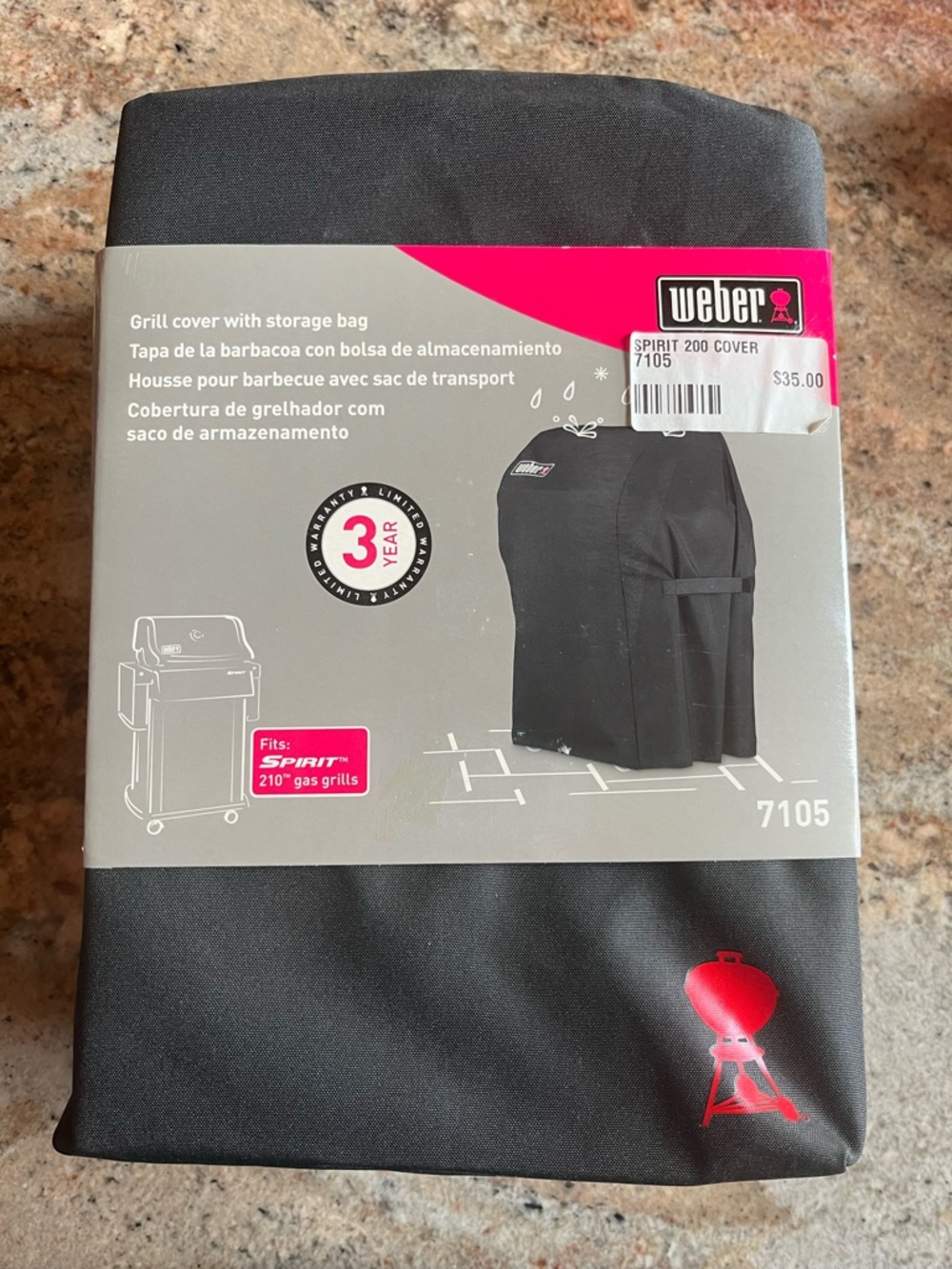 Weber Spirit 200/210 Grill Cover in Black